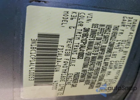 2010 Nissan Versa S from USA, damaged, VIN 3N1BC1CP1AL410053